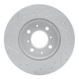 R1 12-15 Scion Iq Front Right Drilled & Slotted Geo-Carbon Rotor - 830-91001R