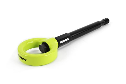 PERRIN 08-14 Subaru WRX/STI Tow Hook Kit (Front) - Neon Yellow - PSP-BDY-231NY