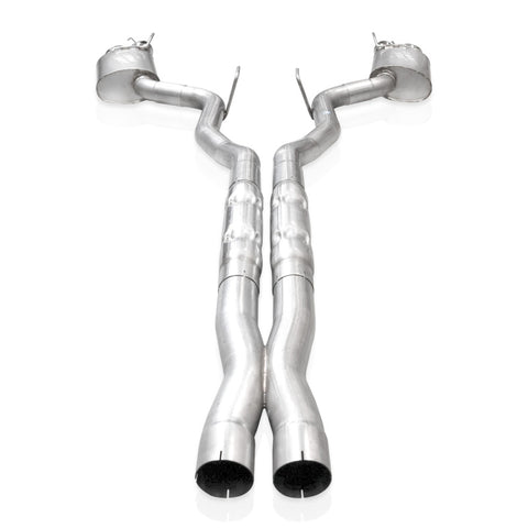 Stainless Works 2024 Mustang GT Catback Dual Tips Legend Sound H-Pipe Factory Connect Exhaust - M24QUADHFCL