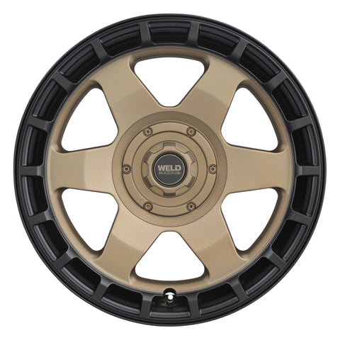 Weld Off-Road Ridge 20x9 - 6x135 / 6x139.7 BP - ET0 - 106.1mm CB - Satin Bronze Wheel (Black Ring) - W15009098500