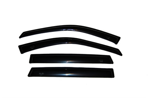 AVS 01-06 Hyundai Santa Fe Ventvisor Outside Mount Window Deflectors 4pc - Smoke - 94413