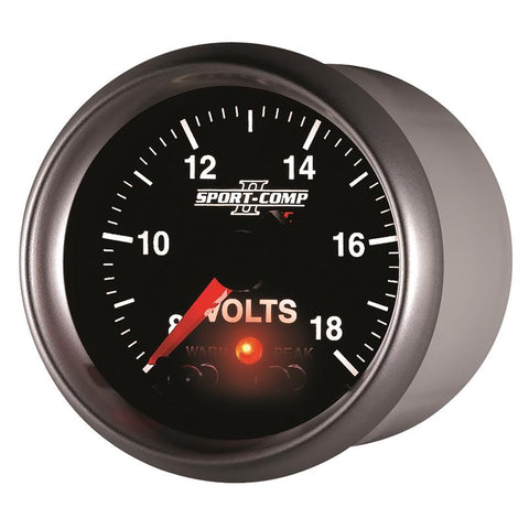Autometer Sport-Comp II 2-1/16in Digital Voltmeter Gauge - 18V - 3683