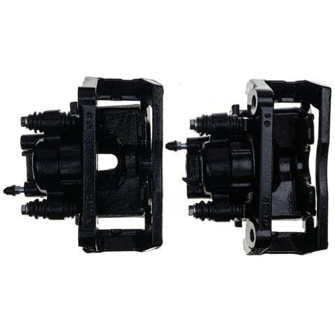 Power Stop 11-18 Ram 1500 Rear Black Calipers - Pair (w/Bracket) - S4836BLK