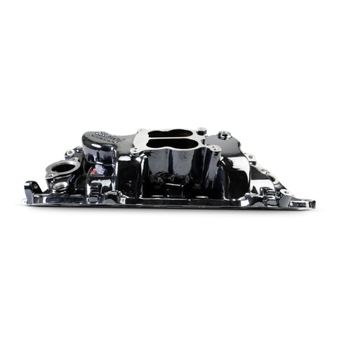 Edelbrock 65-90 BB Chevy Oval Port Heads Performer 2-O Manifold - Black Plasma - 2161-BP
