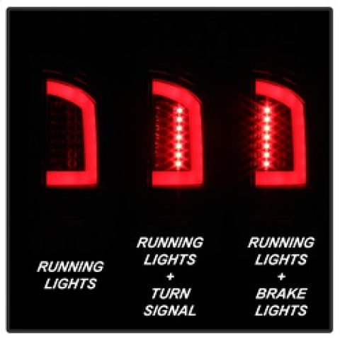 Spyder 03-06 Dodge Ram 2500/3500 V3 Light Bar LED Tail Light - Red Clear (ALT-YD-DRAM02V3-LBLED-RC) - 5084132