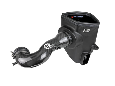 aFe 19-21 GM Trucks 5.3L/6.2L Track Series Carbon Fiber Cold Air Intake System W/ Pro Dry S Filters - 57-10015D