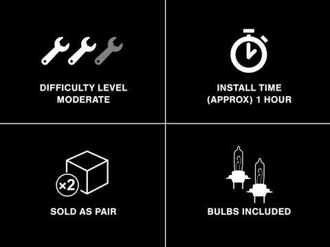 Raxiom 05-09 Ford Mustang w/ Halogen LED Halo Prjctr Headlights-Blk Hsng(Smoked Lens Exclude GT500) - 49128