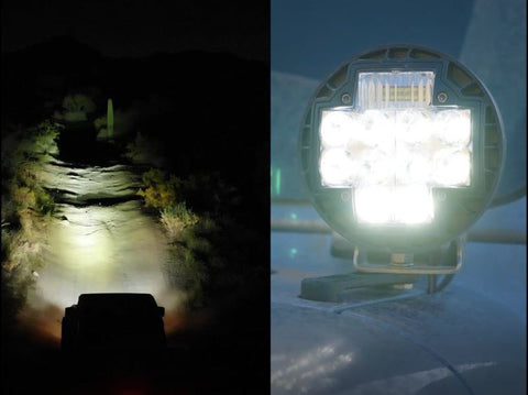 ARB Nacho 5.75in Offroad TM5 Combo White LED Light Set - TM512