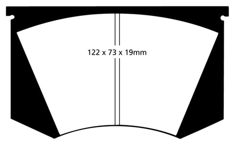 EBC 64-66 Ac Cobra 7.0 Redstuff Front Brake Pads - DP3223C