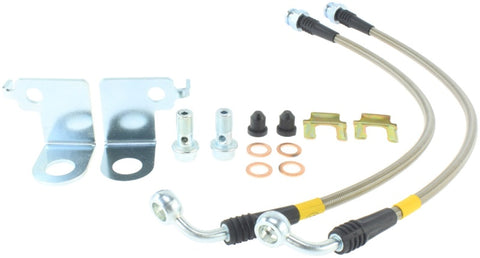 StopTech Stainless Steel Front Brake Lines 2015 Ford Mustang GT w/ Performance Package - 950.61021