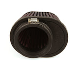 K&N Uni Chrome Oval Tapered Filter 2.125in FlgID x 4inB OL x 3inB OW x 3inT OL x 2inT OW x 2.75in H - RC-0981