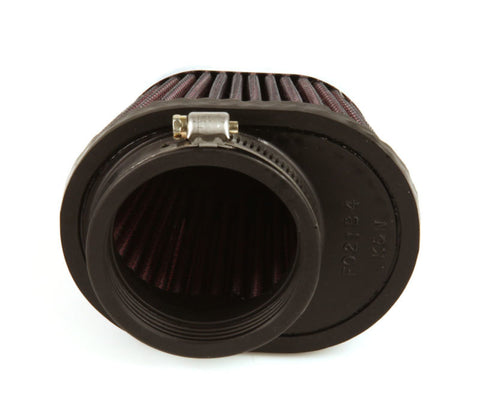 K&N Uni Chrome Oval Tapered Filter 2.125in FlgID x 4inB OL x 3inB OW x 3inT OL x 2inT OW x 2.75in H - RC-0981