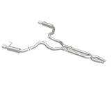 MagnaFlow Cat Back, SS, 3in, Competition, Dual Split Polished 4.5in Tips 2015 Ford Mustang GT V8 5.0 - 19101