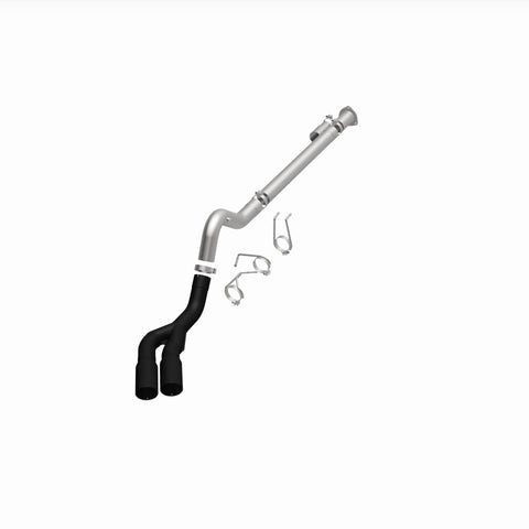 MagnaFlow 08-18 Ford F-250/F-350/F-450 4.6L/6.7 DPF-Back Black 4in Dual Single Rear Exit - 17068