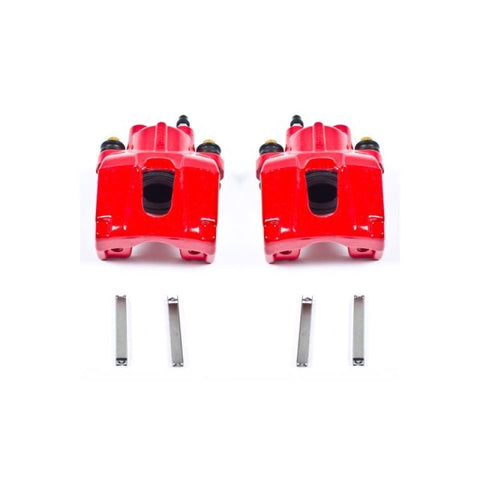 Power Stop 06-10 Jeep Commander Rear Red Calipers w/o Brackets - Pair - S4998