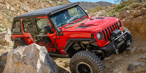 DV8 Offroad 18+ Jeep JL Rubicon Replica Hood - HDMBJL-TA