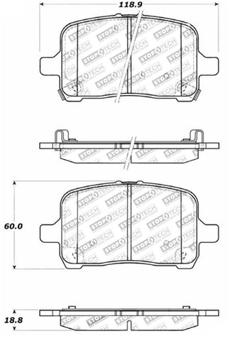 StopTech Street Touring Brake Pads - 308.10280
