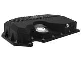 aFe 05-19 VW 1.8L/2.0L w/ Oil Sensor Engine Oil Pan Black POWER Street Series w/ Machined Fins - 46-71210B