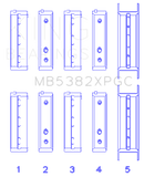 King Subaru EJ20/EJ22/EJ25 Including Turbo (Size STDX) pMaxKote Performance Main Bearing Set - MB5382XPGCSTDX