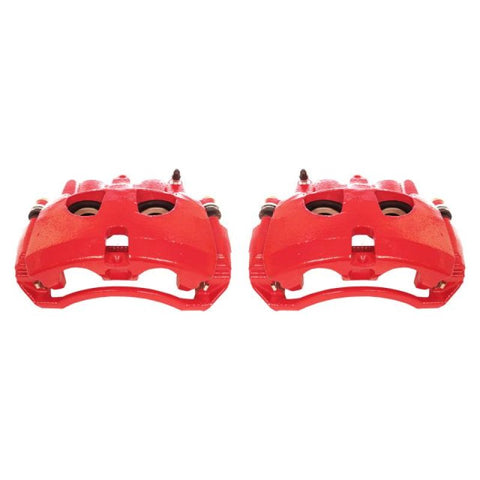Power Stop 09-10 Dodge Ram 2500 Front Red Calipers w/Brackets - Pair - S5172