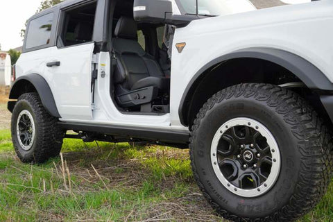 DV8 Offroad 2021+ Ford Bronco Foot Peg Pair - Black - STBR-01