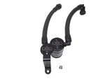J&L 07-14 Ford Mustang GT500 Oil Separator 3.0 Passenger Side (Remote Mount) - Black Anodized - 3040P-B