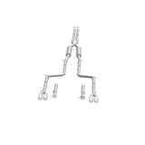 MagnaFlow Cat-Back, SS, 2.5in, Quad Split Rear 3.5in Tip 2015 Dodge Challenger R/T 5.7L - 19209