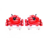 Power Stop 04-08 Chrysler Crossfire Front Red Calipers w/Brackets - Pair - S1820