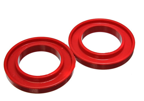 Energy Suspension Universal 3-3/16in ID 5-1/4in OD 3/4in H Red Coil Spring Isolators (2 per set) - 9.6107R