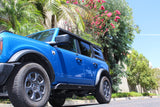 Go Rhino 21-24 Ford Bronco 4WD 4dr (Excl. Bronco Sport) Frame Mount Sliders - Tex. Blk - FS4129T