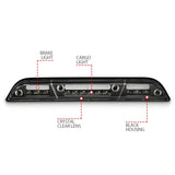 ANZO 15-20 Ford F-250 - F-550 LED Third Brake Light - Black Housing/Clear Lens - 531111