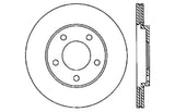 StopTech 05-10 Ford Mustang V6/4.0L / GT V8/4.6L Cross Drilled Left Rear Rotor - 128.61087L