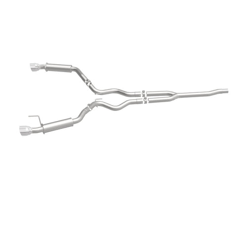 MagnaFlow Cat-Back 15-16 Ford Mustang 2.3L L4 Competition SS 3in Dual Split Rear 4.5in Black Tips - 19256