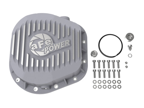 aFe Rear Differential Cover (Raw; Street Series); Ford Diesel Trucks 86-13 V8 (td) - 46-70020