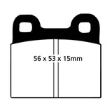 EBC 70-75 Alfa Romeo Montreal 2.6 Redstuff Rear Brake Pads - DP3105C