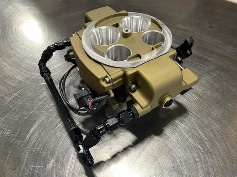 Fragola 6AN Holly Sniper Q-Jet EFI Feed Line - Black Hose - 930036-BL