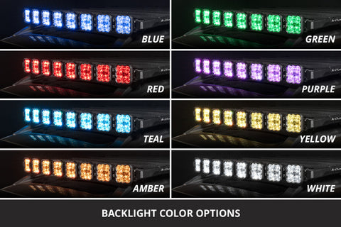 Diode Dynamics 10-24 Toyota 4Runner DEK Roof Rack 7-Pod SS5 Sport Light Bar - White Driving - DD8520