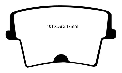 EBC 05-09 Chrysler 300 2.7 Redstuff Rear Brake Pads - DP31722C