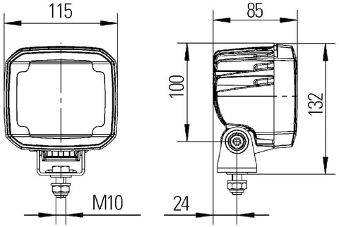 Hella Work Lamp Wa 0Gr Md1224 Dt Ub 1Ga - 995506031