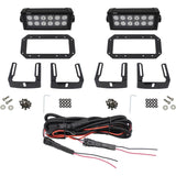 Westin HDX Flush Mount B-FORCE LED Light Kit (Set of 2) w/wiring harness - Black - 57-0025