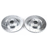 Power Stop 04-07 Mercedes-Benz C230 Front Evolution Drilled & Slotted Rotors - Pair - EBR682XPR