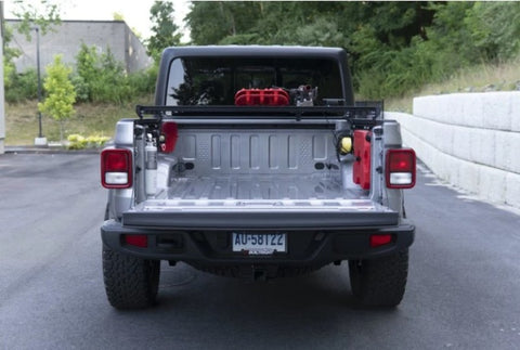 BuiltRight Industries 2020+ Jeep Gladiator Full Bedside Rack - 4pc Set - 102114