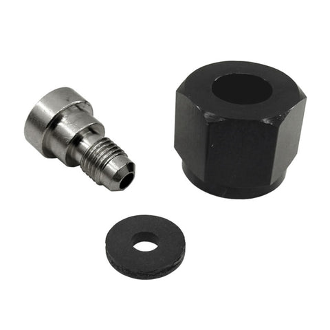 Nitrous Express 4AN Bottle Nipple and Nut for CO2 Valve (Incl Gasket) - 11713