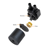 Mishimoto 2025+ RAM 1500 3.0L Hurricane Baffled Oil Catch Can Kit - Black - MMBCC-RAM-25