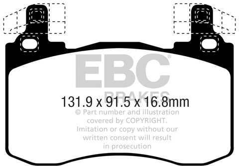 EBC 2019+ Genesis G70 2.0L Turbo (Brembo) Greenstuff Front Brake Pads - DP22356