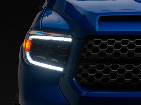 Raxiom 14-21 Toyota Tundra CXR Series LED Headlights- Black Housing- Clear Lens - TU41736