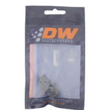 DeatschWerks 6AN Male Flare to Toyota Module Quick Connect - Anodized Matte Black - 6-02-0127-B