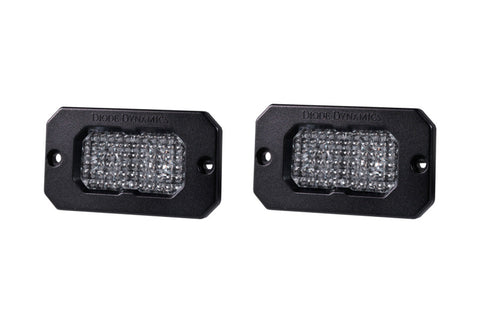 Diode Dynamics Stage Series 2 In LED Pod Sport - White Flood Flush WBL (Pair) - DD6426P
