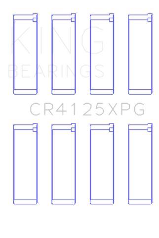 King Subaru EJ20/EJ22/EJ25 (Suites 52mm Journal Size).0.5 Oversized Tri-Metal Perf Rod Bearing Set - CR4125XPG0.5