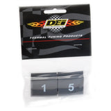 DEI Wire Markers 8pc Set Numbered 1-8 - Black - 10849